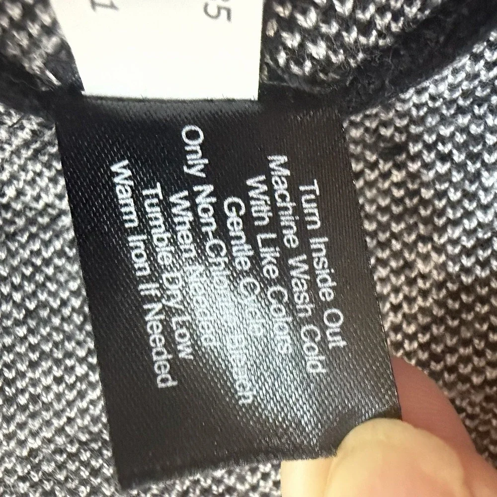 Lane Bryant Heavy Knit A-line Skirt Black White Animal Print 22/24 Plus